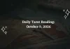 Daily Tarot Reading for All Zodiac Signs – October 9, 2026