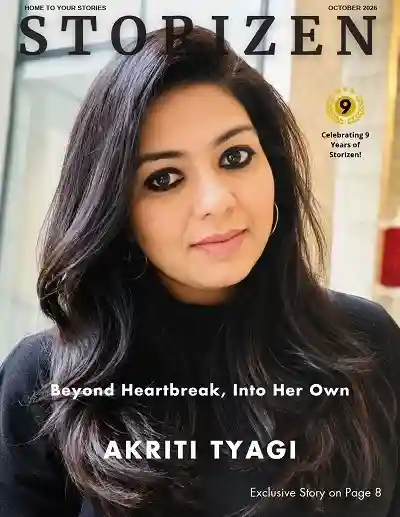 Storizen Cover October 2026 Cover Akriti Tyagi