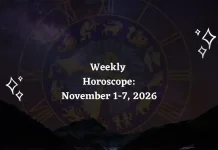 Weekly Horoscope November 1–7, 2026: Tarot & Astrology Predictions for Every Zodiac Sign Weekly Horoscope for All Zodiac Signs – November 1 to 7, 2026