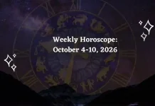 Weekly Horoscope (Oct 4–10, 2026): Venus-Mars Trine & Tarot Forecast Weekly Horoscope for All Zodiac Signs – October 4-10, 2026