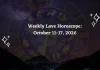 Weekly Love Horoscope (Oct 11–17, 2026): Singles & Couples Forecast Weekly Love Horoscope for All Zodiac Signs – October 11-17, 2026